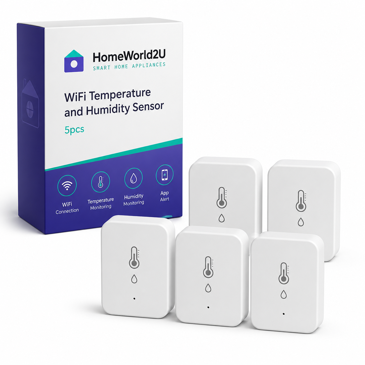 WiFi Temperature and Humidity Sensor 5pcs