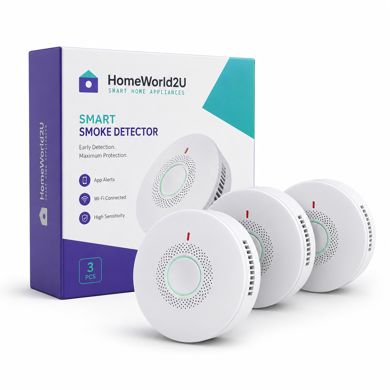 Smart Smoke Detector 3pcs