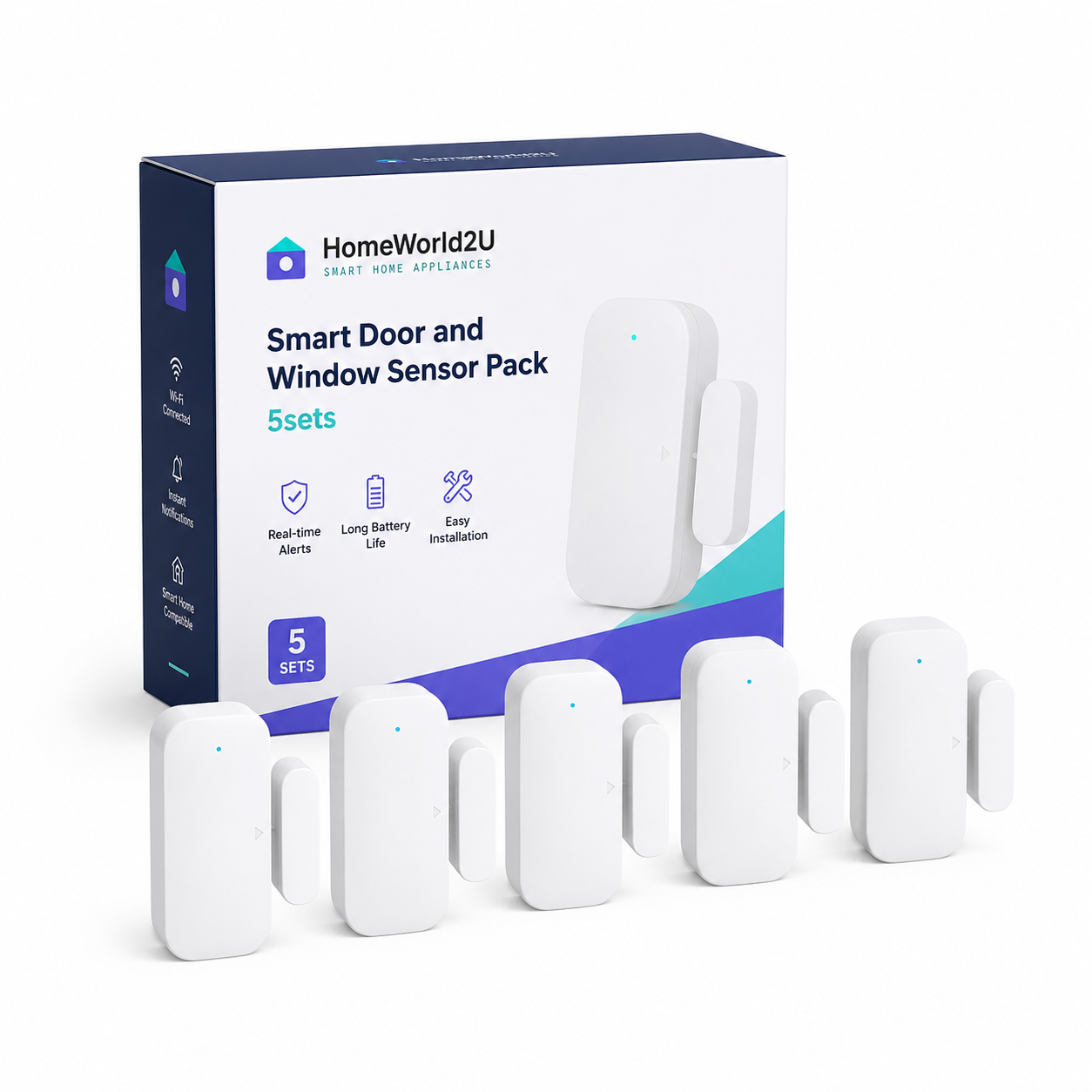 Smart Door and Window Sensor Pack 5sets